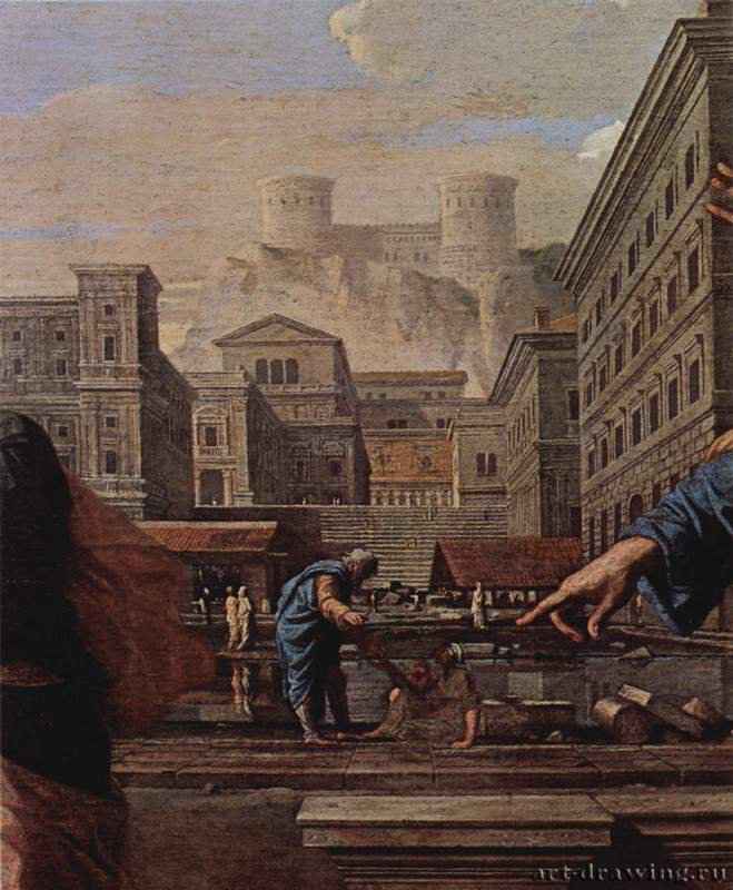 Смерть Сапфиры. Фрагмент. 1654-1656 - Холст, маслоБарокко, классицизмФранция и ИталияПариж. Лувр