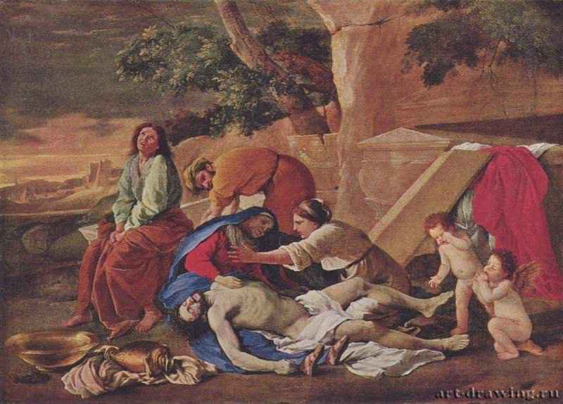 Оплакивание Христа. Вторая треть 17 века - 103 x 149 смХолст, маслоБарокко, классицизмФранция и ИталияМюнхен. Старая пинакотека