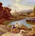 Пейзаж с евангелистом Матфеем. 1642 - 99 x 135 смХолст, маслоБарокко, классицизмФранция и ИталияБерлин. Государственные музеи
