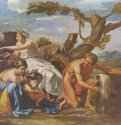Младенца Юпитера вскармливают молоком козы Амалфеи. Вторая треть 17 века - 97 x 133 смХолст, маслоБарокко, классицизмФранция и ИталияБерлин. Государственные музеи