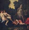 Нарцисс и Эхо. Вторая треть 17 века - 72 x 96,5 смХолст, маслоБарокко, классицизмФранция и ИталияДрезден. Картинная галерея
