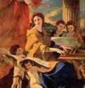 Св. Цецилия. Вторая треть 17 века - 118 x 88 смХолст, маслоБарокко, классицизмФранция и ИталияМадрид. Прадо