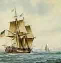 Бриг "Южная Каролина" 1820 г. - Акварель; 43,18 x 59 см. Салем (Массачусеттс). Музей Пибоди Эссекс. Франция.