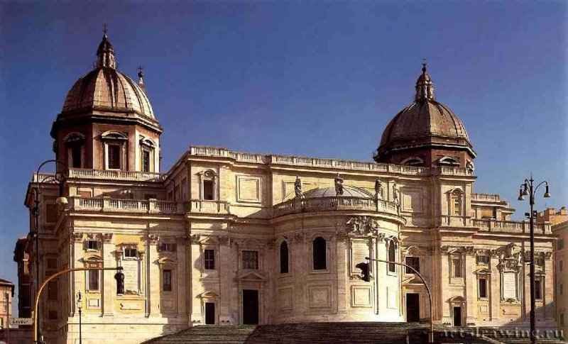 Церковь Санта Мария Маджоре. Апсида. 1673 - Рим. Италия.