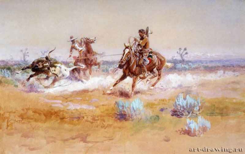 Мексика, 1925 г. - Акварель; 46,99 x 72,39 см. Частное собрание. США.