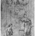 Мария Благовещения. 1507-1508 - 324 х 235 мм. Перо на бумаге. Стокгольм. Национальная галерея, Собрание графики.