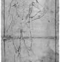 Стоящий обнаженный. 1507-1508 - 457 х 298 мм. Перо на бумаге. Вена. Собрание графики Альбертина.