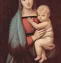 Мадонна Грандука. Мария с младенцем. 1504 - 84 x 55 см. Дерево, масло. Возрождение. Италия. Флоренция. Палаццо Питти.