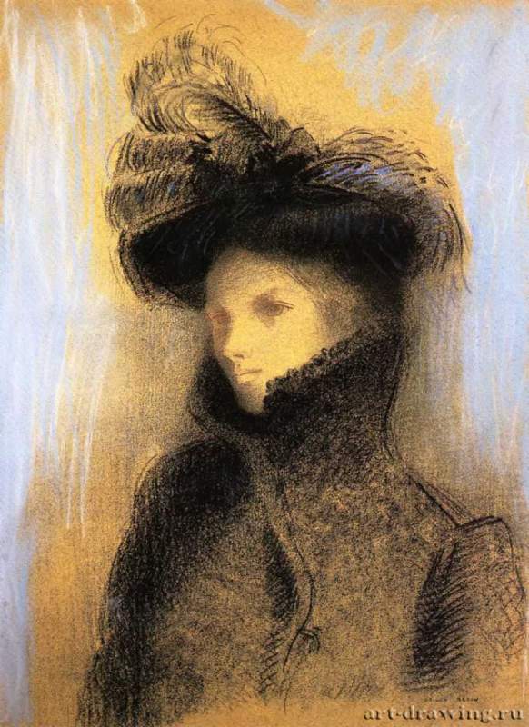 Портрет Марии Боткиной, 1900 г. - Пастель; 64 х 48 см. Орсэ. Париж. Франция.