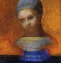 Маленький портрет молодой девушки, 1884 г. - Пастель, гуашь, карандаш. Частное собрание. Франция.