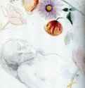 Мужчина, спящий посреди цветов - Карандаш, акварель; 25,5 x 17,7 см. Париж. Лувр. Франция.