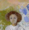 Портрет Женевьевы де Гоне в детстве, 1907 г. - Пастель, бумага на картоне. Частное собрание. Франция.