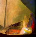 Двое влюбленных в лодке - Пастель; 61 x 51 см. Собрание семьи Яна Вуднера. Нью-Йорк. Франция.