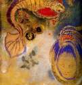 Звери на дне моря (Морские монстры) - Пастель; 60 x 49,4 см. Художественный музей. Нью-Орлеан. Франция.