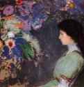 Портрет Виолетты Хейманн. 1910 - 72 x 92 смПастельСимволизмФранцияКливленд (штат Огайо). Художественный музей