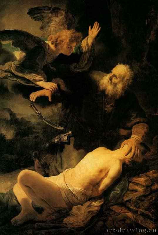 Рембрандт Харменс ван Рейн: Жертвоприношение Авраама. 1635
