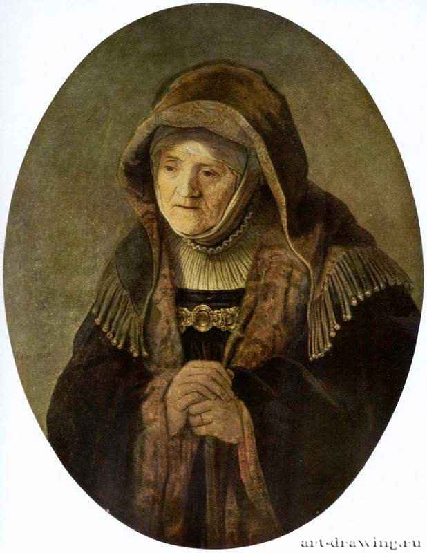 Портрет матери художника. 1639 - 79,5 x 61,7 см. Дерево, масло. Барокко. Нидерланды (Голландия). Вена. Художественно-исторический музей.