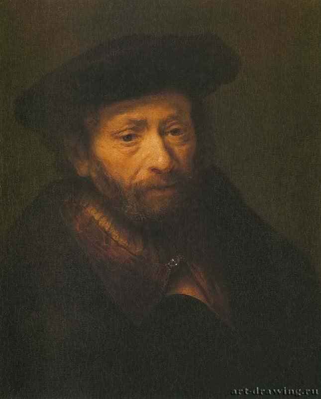 Портрет пожилого мужчины. 1643-1645 - Дерево, масло. 50,5 x 41. Эрмитаж. Санкт-Петербург.