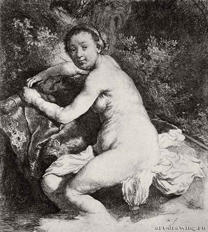 Купающаяся Диана. 1631 - Офорт 178 x 160 мм Собрание Я. де Брёйна
