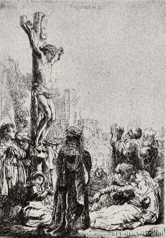 Христос на кресте. 1634 - Офорт 95 x 68 мм Собрание Я. де Брёйна