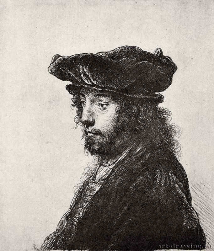 Портрет восточного человека. 1635 - Офорт 156 x 137 мм Собрание Я. де Брёйна