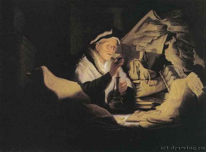Евангельский богач. 1627 - Дерево, масло. 32 x 42,5. Государственные музеи. Берлин.