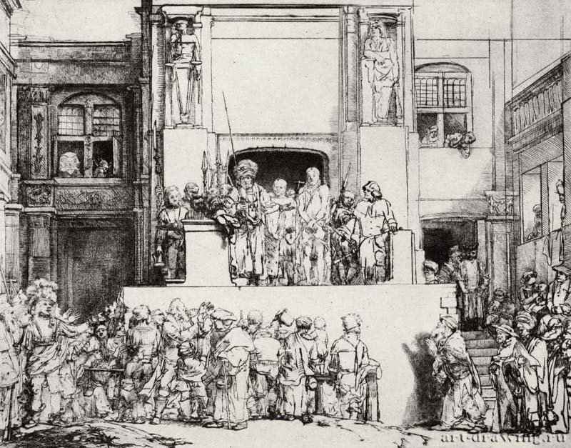 Се человек, 1655 - Офорт 358 x 455 мм Собрание Я. де Брёйна