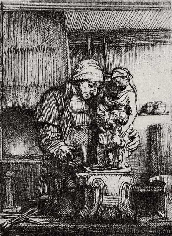 Ювелир. 1655 - Офорт 79 x 56 мм Собрание Я. де Брёйна