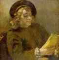 Портрет читающего Титуса. 1657-1658 - 71 x 62 см. Холст, масло. Барокко. Нидерланды (Голландия). Вена. Художественно-исторический музей.