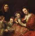 Семейный портрет. 1663-1668 - 126 x 167 см. Холст, масло. Барокко. Нидерланды (Голландия). Брауншвейг. Музей герцога Антона-Ульриха.
