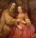 Еврейская невеста. 1666 - 121,5 x 166,5 см. Холст, масло. Барокко. Нидерланды (Голландия). Амстердам. Рейксмузеум. Двойной портрет.