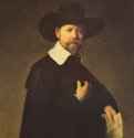 Портрет купца Мартина Лотена. 1632 - 91 x 74 см. Дерево, масло. Барокко. Нидерланды (Голландия). Лос-Анджелес. Музей искусств графства.