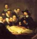 Урок анатомии доктора Тулпа. 1632 - 169,5 x 216,5 см. Холст, масло. Барокко. Нидерланды (Голландия). Гаага. Маурицхейс.