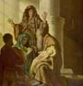 Анна и Симеон в храме. 1627-1628 - 55,4 x 43,7 см. Дерево, масло. Барокко. Нидерланды (Голландия). Гамбург. Кунстхалле.