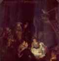 Поклонение пастухов. 1646 - 97 x 71,3 см. Холст, масло. Барокко. Нидерланды (Голландия). Мюнхен. Старая пинакотека.
