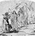 Маной с женой перед ангелом. 1632-1633 - Перо 180 x 255 мм Музей Бойманс ван Бейнинген Роттердам