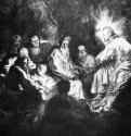 Иисус среди учеников. 1634 - Перо и мел, цветная отмывка 355 x 476 мм Музей Тейлера Харлем