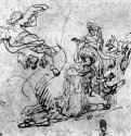 Жертвоприношение Маноя. 1637-1639 - Перо 175 x 190 мм Гравюрный кабинет Берлин