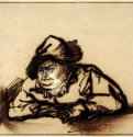 Портрет Виллема Бартольдса Рёйтера. 1638 - Тушь, перо, белила, бумага 13,9 x 17,4 Риксмузеум Амстердам