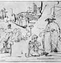 Христос является Марие Магдалине. 1638-1643 - Перо 152 x 190 мм Риксмузеум Амстердам