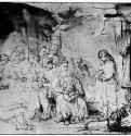 Иосиф рассказывает свои сны. 1638-1643 - Перо, отмывка 175 x 225 мм Собрание Хатвани Лондон