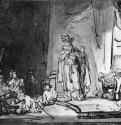 Иосиф позволяет братьям узнать себя. 1640-1642 - Перо, отмывка 209 x 323 мм Лувр Париж