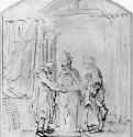 Обручение Марии и Иосифа. 1645 - Перо, отмывка 237 x 197 мм Национальная галерея Вашингтон