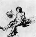 Милосердный самаритянин ухаживает за раненым. 1648-1649 - Перо, отмывка 126 x 123 мм Музей Бойманс ван Бейнинген Роттердам
