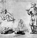 Исав продает свое первородство. 1649-1655 - Перо, отмывка 159 x 203 мм Гравюрный кабинет Берлин