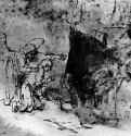 Видение Даниила у потока Улай. 1650-1652 - Перо, отмывка 165 x 243 мм Лувр Париж