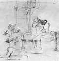 Рувим у пустого колодца. 1652-1665 - Перо 171 x 176 мм Штеделевский художественный институт Франкфурт-на-Майне