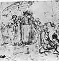 Нахождение Моисея. 1654-1656 - Перо 187 x 235 мм Собрание Локхарт Рочестер (Нью-Йорк)