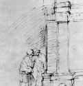 Анна прощается с Самуилом, фрагмент. 1655 - Перо 191 x 248 мм Гравюрный кабинет Государственных художественных собраний Дрезден