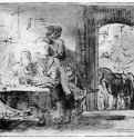 Блудный сын получает свою часть наследства. 1655 - Перо, отмывка 182 x 243 мм Музей герцога Антона-Ульриха, Гравюрный кабинет Брауншвейг